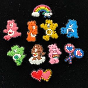 10 pc Care Bear Croc Charms
